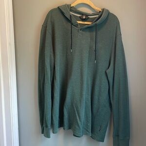 Volcom hooded flannel lightweight sweatshirt